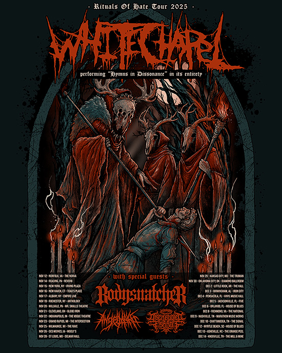 Disembodied Tyrant Rituals of Hate Tour Poster 2025